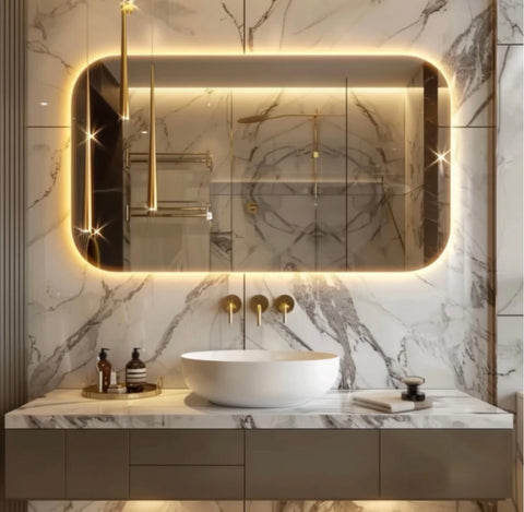 Miroir LED Rectangulaire Linéa – Design Moderne pour Salle de Bain