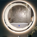 Miroir LED Calyra – Salle de Bain & Lavabo, Finition Sablée au Laser