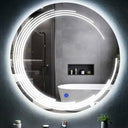 Miroir LED Calyra – Salle de Bain & Lavabo, Finition Sablée au Laser