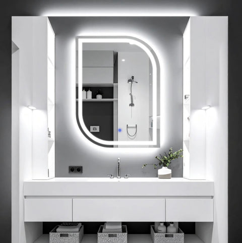 Orlina LED – Miroir de Courtoisie Rectangulaire Élégant