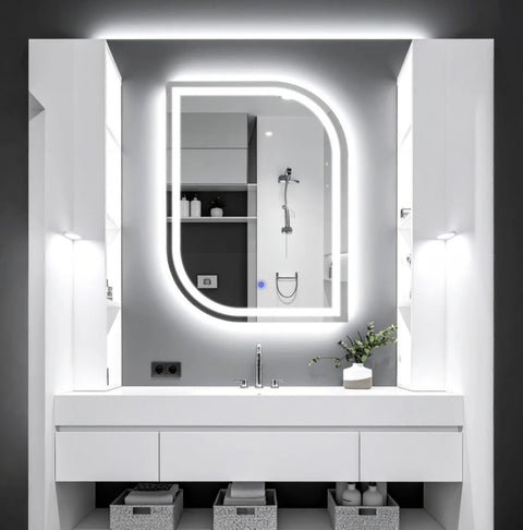 Orlina LED – Miroir de Courtoisie Rectangulaire Élégant