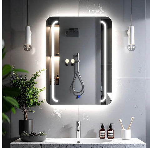 Velmira – Miroir de Courtoisie Rectangulaire LED