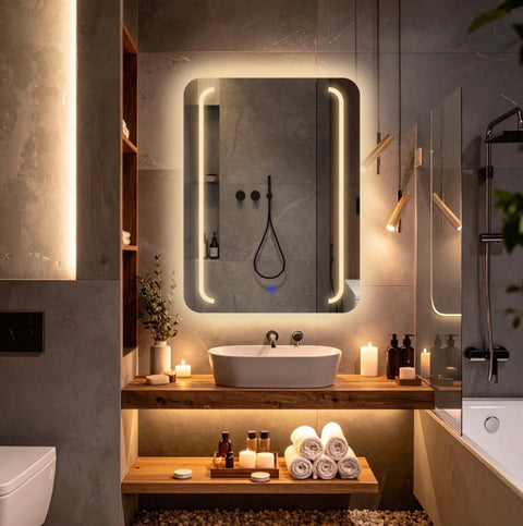 Velmira – Miroir de Courtoisie Rectangulaire LED