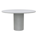 Polished concrete round table (Marfil)