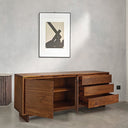 SOLVEN – 180 cm Walnut Veneer Sideboard