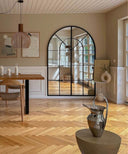 Miroir mural voûté inspiré des fenêtres architecturales