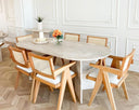 Table ovale en travertin ( Rudd )