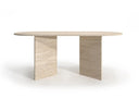 Table ovale en travertin ( Rudd )