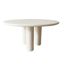Table ronde en béton ciré (Slice)