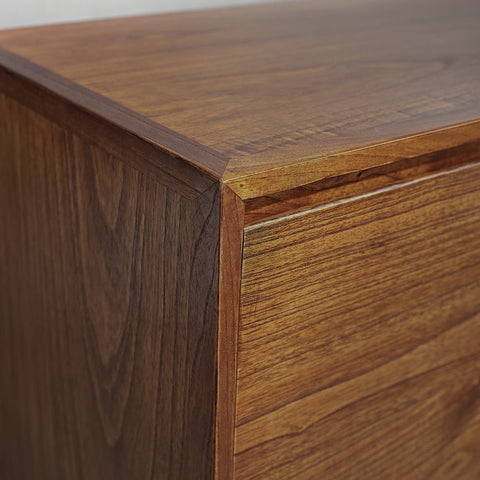 SOLVEN – Buffet en Bois Plaqué Noyer 180 cm