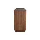 Scandinavian Sideboard with 4 Doors W180 cm – Walnut Veneer | ELVIRA