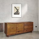 SOLVEN – 180 cm Walnut Veneer Sideboard