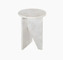 Table d’appoint en travertin (Alba)