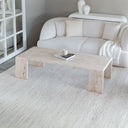 Table basse en travertin (Alora)