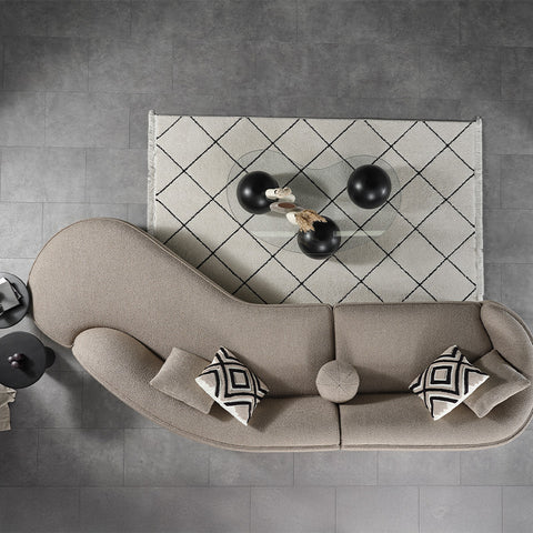 Canapé LUNZEN – Modèle Incurvé, Design Confort & Élégance