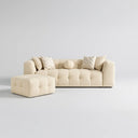 Canapé VELUNA + Pouf – Design Confortable & Élégance Contemporaine