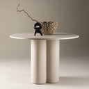 Round polished concrete table (Bern)