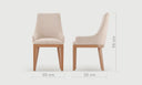 Chaise SORIA – Élégance Contemporaine pour Salle à Manger