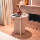 Table d’appoint en travertin (Lira)