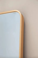 Miroir Doré Rectangulaire – Finition Luxe avec Angles Arrondis