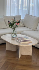 Table basse en travertin (Cavalo)