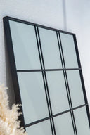 Miroir Mural Noir Texturé – Grand Format 180 × 80 cm