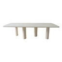 Rectangular waxed concrete table (Celia)