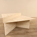 Duo table basse en travertin (Celine)