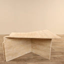 Duo table basse en travertin (Celine)