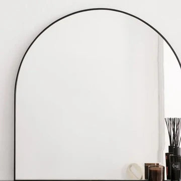 Miroir Demi-Lune Mural – Design Élégant et Forme Courbée