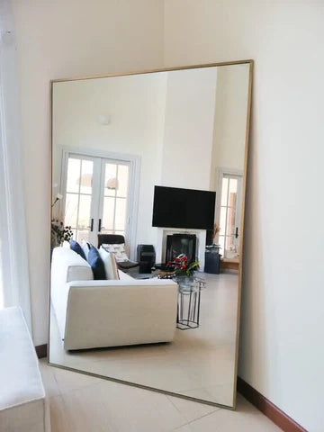 Grand Miroir Doré Format XL – De 200×120 cm à 230×155 cm