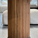Table à Manger en Travertin Premium & Bois Massif – Design Naturel d’Exception | SEQUORA