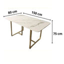 Table a manger métal 6 personnes “ALBINA”