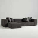 Canapé d’Angle 310 cm MIRELIA + Pouf – Design Modulable & Confort Premium