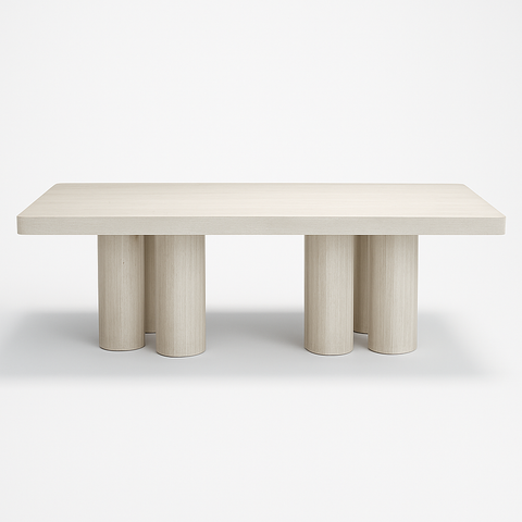 Table à Manger en Travertin – Design Élégant & Contemporain | ZORVIA