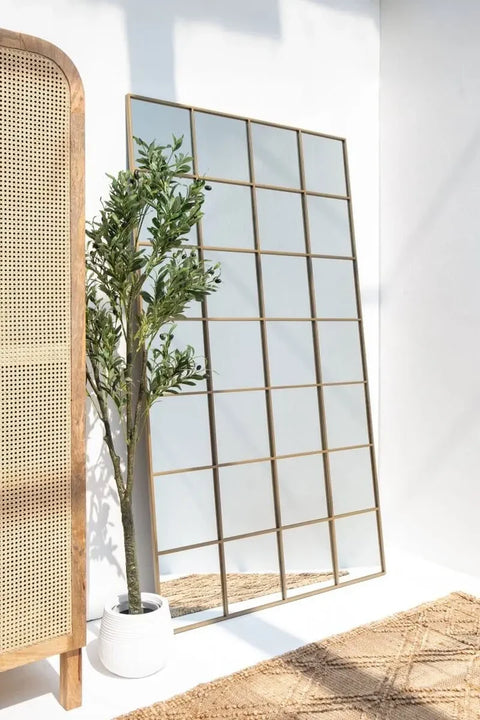 Miroir Mural Doré Structuré – Disponible en 3 Formats pour Tous les Espaces