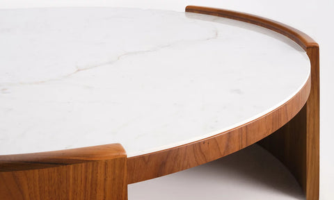 Table Basse en Bois & Céramique – Design Moderne et Élégant | ORCAVIA