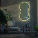 Miroir mural LED organique Éloria