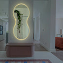 Miroir mural LED organique Éloria