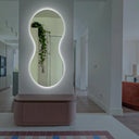 Miroir mural LED organique Éloria