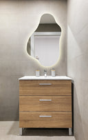 Miroir de salle de bain irrégulier LYSANDRA