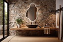 Miroir de salle de bain irrégulier LYSANDRA