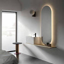 ELVIA Oval Bathroom Mirror – Elegant Design and Integrated LED Lighting