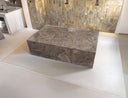 Table Basse IMPERIA – Marbre Marron Impérial, Design Élégant