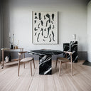 Table ronde en marbre (Hervy)