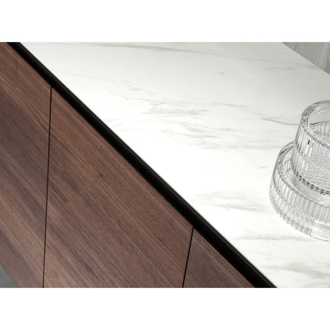 Buffet en noyer avec plateau en céramique - ORCAVIA