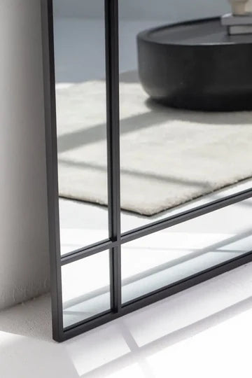 Miroir Noir Grand Format – Design Rectangulaire et Finition Contemporaine