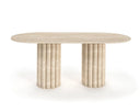 Table ovale en travertin (Lendsy)