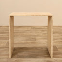 Table d’appoint en travertin/marbre (Liora)