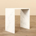 Table d’appoint en travertin/marbre (Solara)